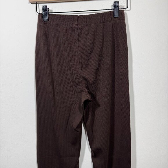 Aritzia Sunday Best Brown Mid Rise Flare Pants Size Small Stretch Loungewear - Picture 4 of 5
